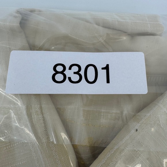 Tommy Bahama Button Down Mens L Beige 100% Silk Geometric Jacquard Short Sleeve - Picture 8 of 8